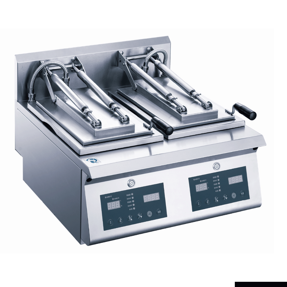 BenchStar Automatic Double Pan Fried Dumplings & Buns Machine - Commercial Dumpling Maker for Restaurants & Catering - Perfect for Making Gyoza, Potstickers & Bao Buns at Home or Business