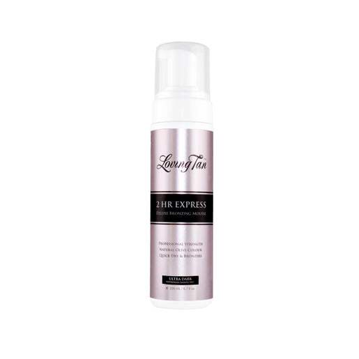 Loving Tan 2 Hour Express Deluxe Bronzing Mousse - 200ml Self Tanner for Instant Glow | Natural Looking Tan for Face & Body | Perfect for Vacations, Weddings & Special Events