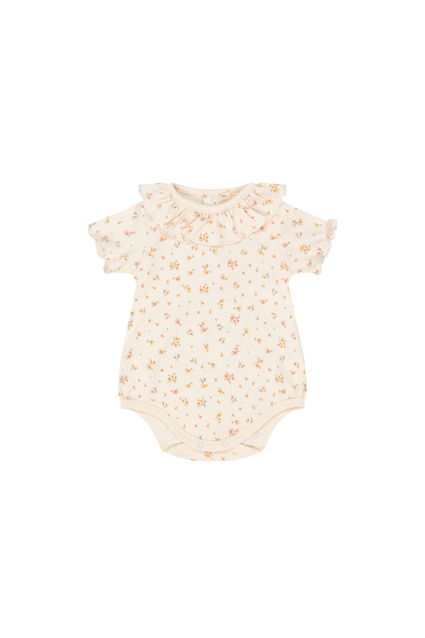 Florenza Ruffled Baby Girl Onesie - Soft & Comfortable Romper for Newborns & Infants - Perfect for Playtime, Photos & Special Occasions