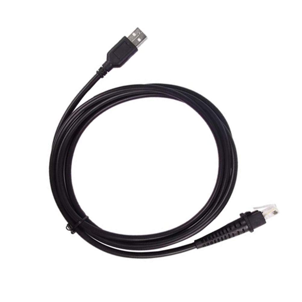 10-Pack 6ft USB Cable for Datalogic Barcode Scanner - Compatible with D100, GD4130, QD2130, GD4430, QW2120, QD2100 Models - Fast Charging & Data Sync for Retail, Warehouse & Inventory Management
