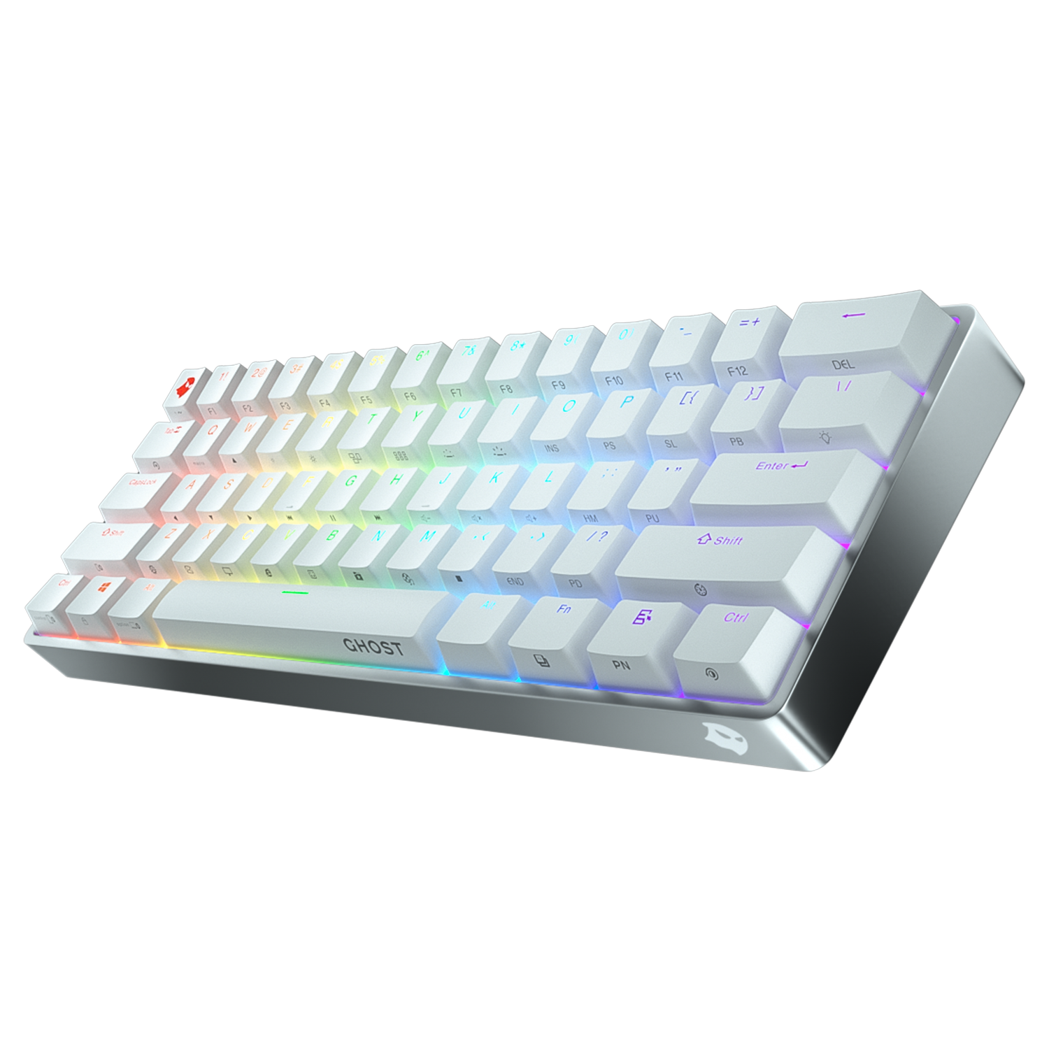 Ghost A1 Aluminum Wireless Keyboard - Ultra-Thin Bluetooth Keyboard for Mac, Windows, iPad | Home Office, Gaming & Travel Use