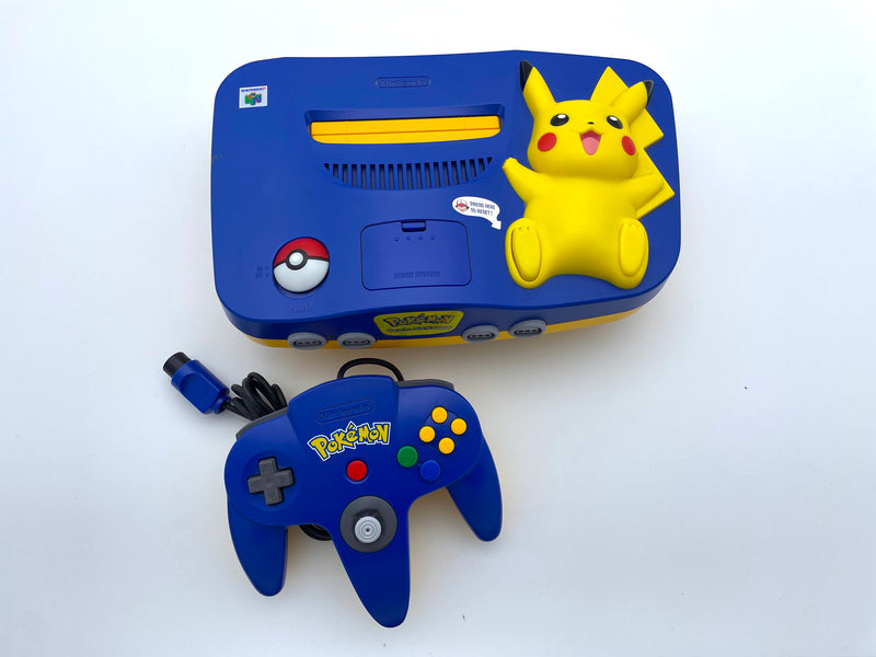 Nintendo 64 Console - Pokemon Pikachu Edition Gaming System | Retro Video Game Console for Collectors & Gamers | Perfect for Nostalgic Gaming & Display