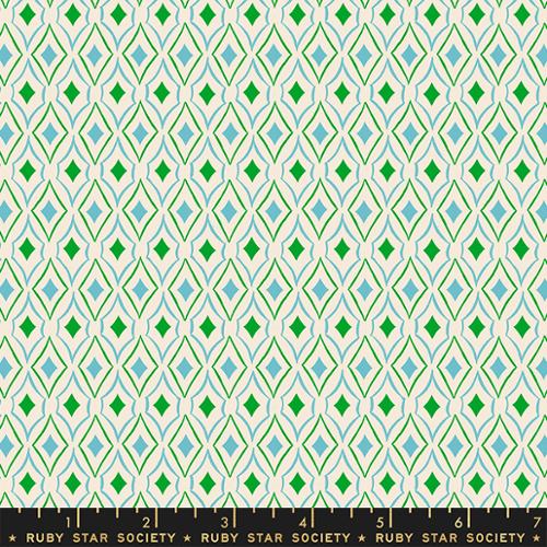 Flowerland Ruby Star Society RS007013 Melody Miller Turquoise Fabric - Perfect for Quilting, Sewing & DIY Craft Projects