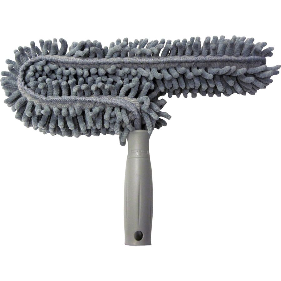 Unger StarDuster Pro Ceiling Fan Duster - Extendable Microfiber Dusting Tool for High Ceilings & Hard-to-Reach Areas - Perfect for Home Cleaning, Ceiling Fan Maintenance & Dust Removal