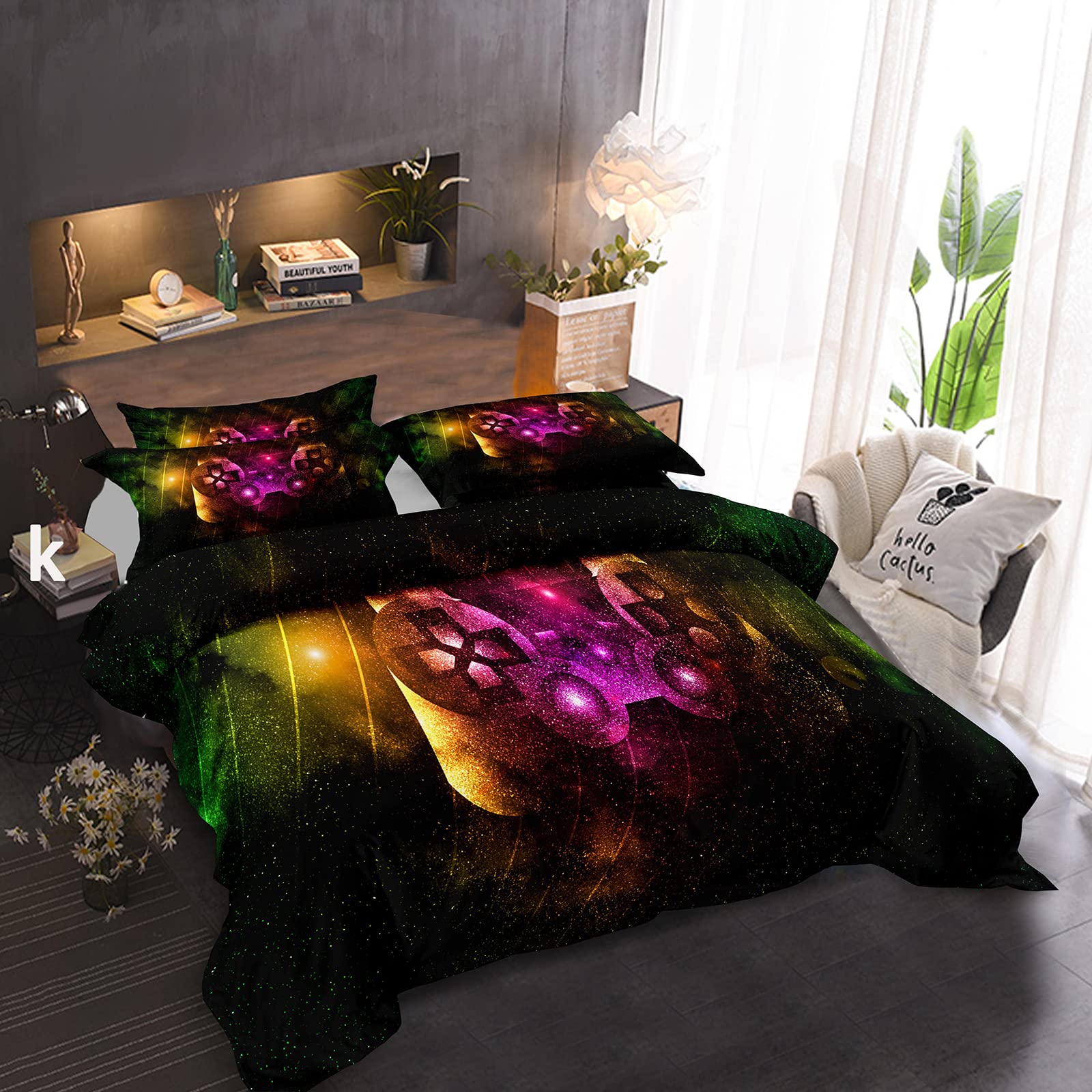Premium Duvet Cover Set King Size - Soft Bedding Set with Comforter Cover, Stylish Design (Style 15) for Luxurious Bedroom Decor & Hotel Style Comfort