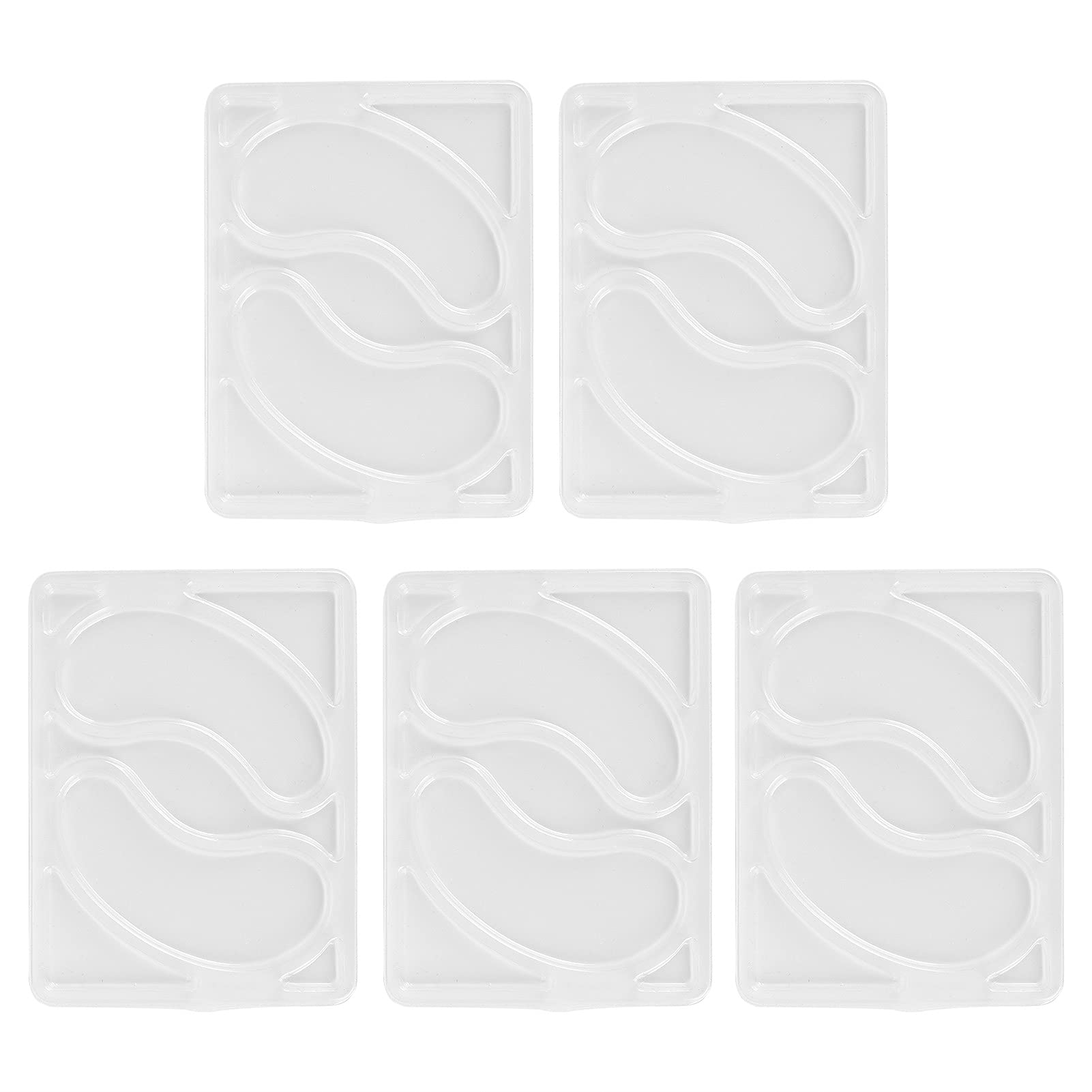 5Pcs Reusable Plastic Eye Mask Molds - DIY Face Mask Maker Kit for Homemade Skincare, Portable & Easy to Use - Perfect for Spa, Beauty Salon, and Home Facial Treatments