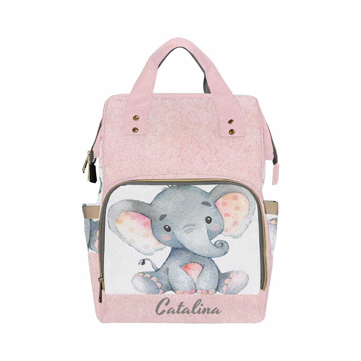 Personalized Name Diaper Bag for Women - Colorful Stripes Baby Backpack with Custom Embroidery | Perfect Baby Shower Gift for New Moms, Travel & Daily Use