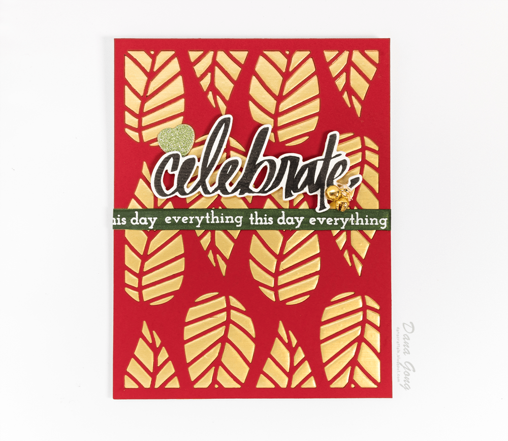 Striped Leaf Cover Die - High Quality Metal Cutting Die for DIY Scrapbooking, Card Making, and Paper Crafts - Perfect for Home Decor, Gift Wrapping, and Craft Projects