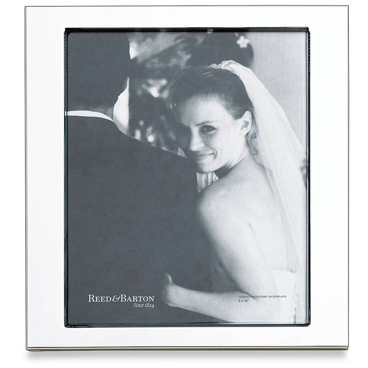 Addison Silverplate 5 x 7 Photo Frame - Elegant Picture Frame for Home & Office Decor - Perfect for Displaying Family Photos, Wedding Pictures & Artwork