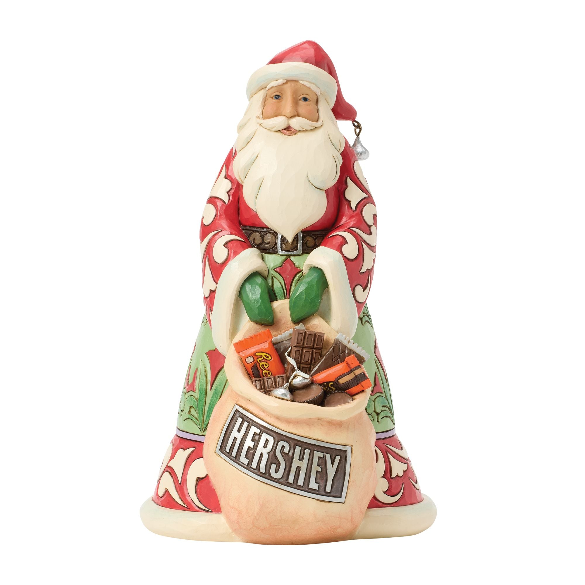 Santa Claus with Bag of Candy - Christmas Decoration for Home, Office & Holiday Party Decor