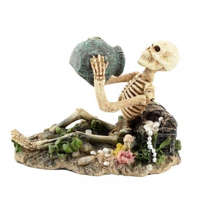 Bioscape Glass Bubbler Pipe with Skeleton & Jug Design - Perfect for Dry Herb & Concentrate Smoking | Portable & Durable for Travel, Parties & Home Use