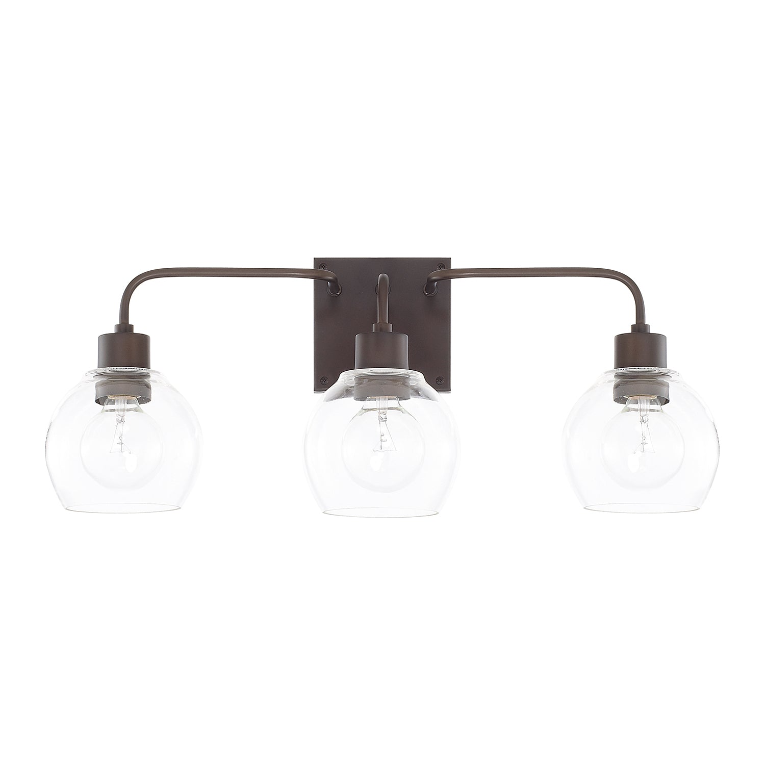 Capital Lighting Three Light Vanity - Modern Bathroom Light Fixture with Adjustable Arms, Brushed Nickel Finish - Perfect for Bathroom Makeover, Dressing Room, and Powder Room Lighting