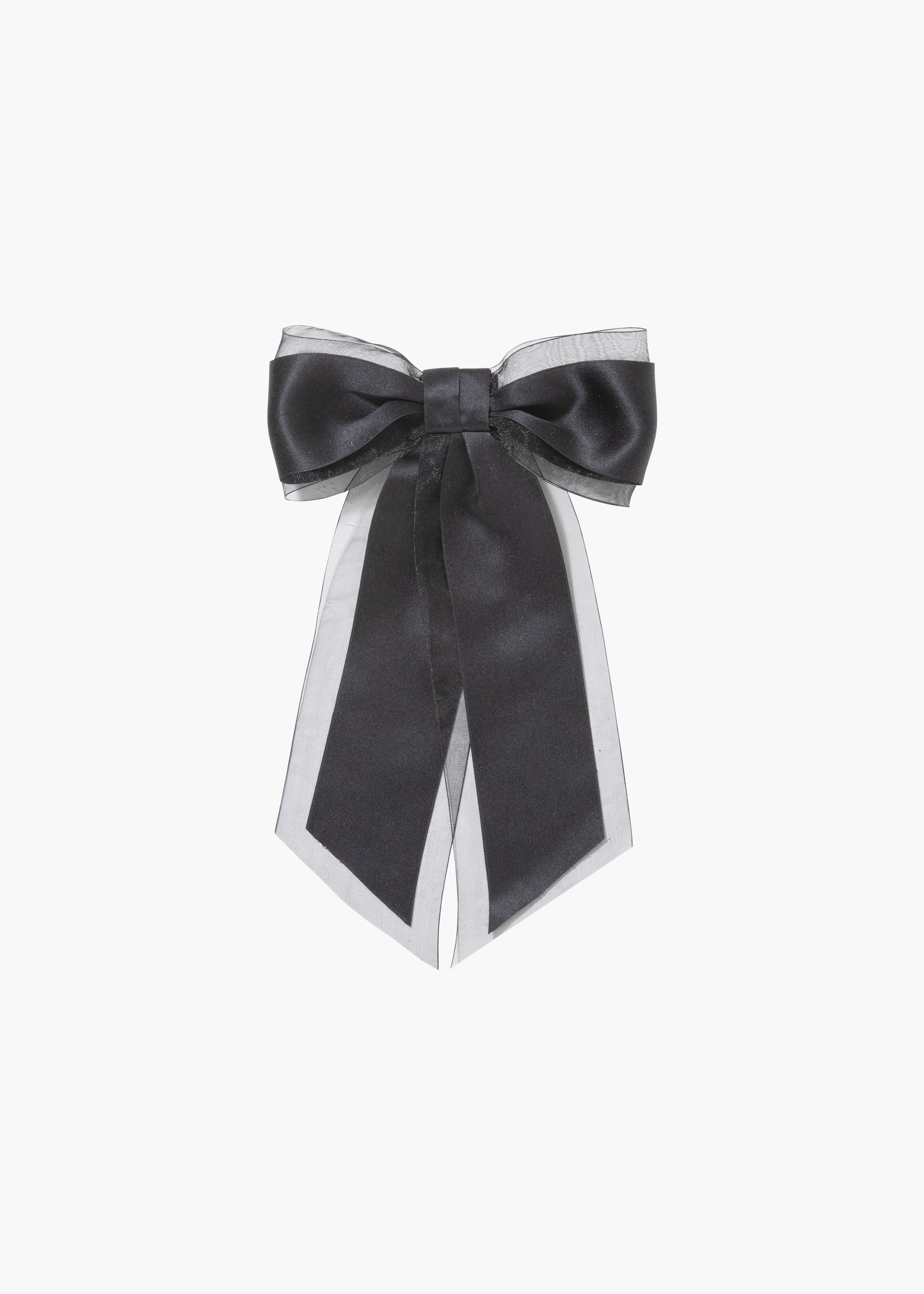 Frankie Bow Barrette Hair Clip - Elegant Black Hair Accessory for Women & Girls - Perfect for Weddings, Parties & Everyday Style