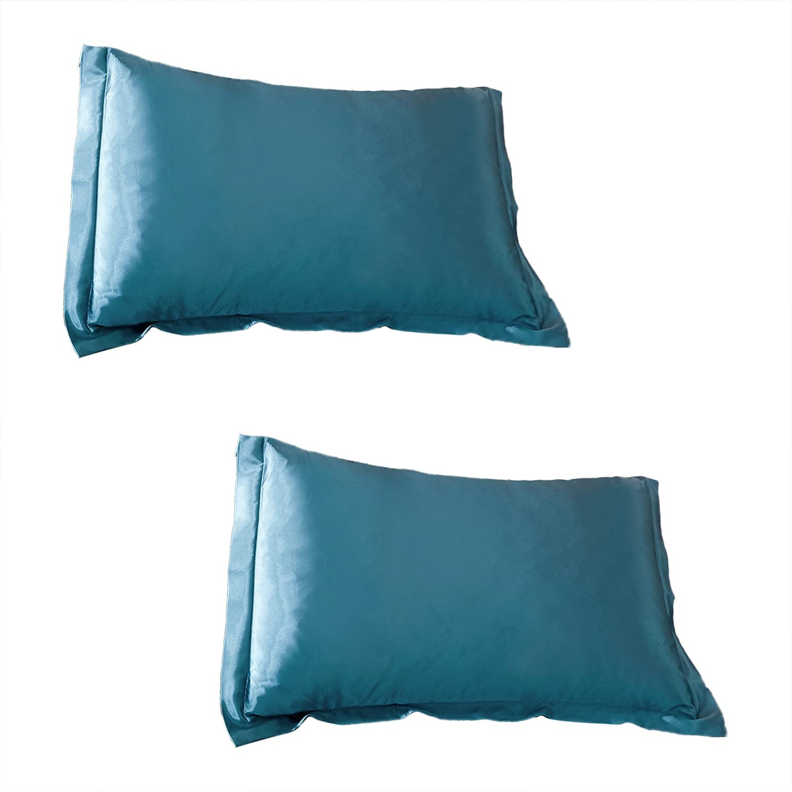 Solid Color Faux Silk Pillowcase - Soft Envelope Style Pillow Cover for Sofa, Bed & Couch - Hypoallergenic & Breathable for Better Sleep