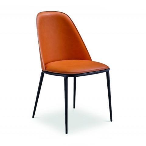 Midj Lea S M CU Chair - Modern Accent Chair for Living Room, Office & Lounge - Stylish Comfortable Upholstered Seating for Home Decor