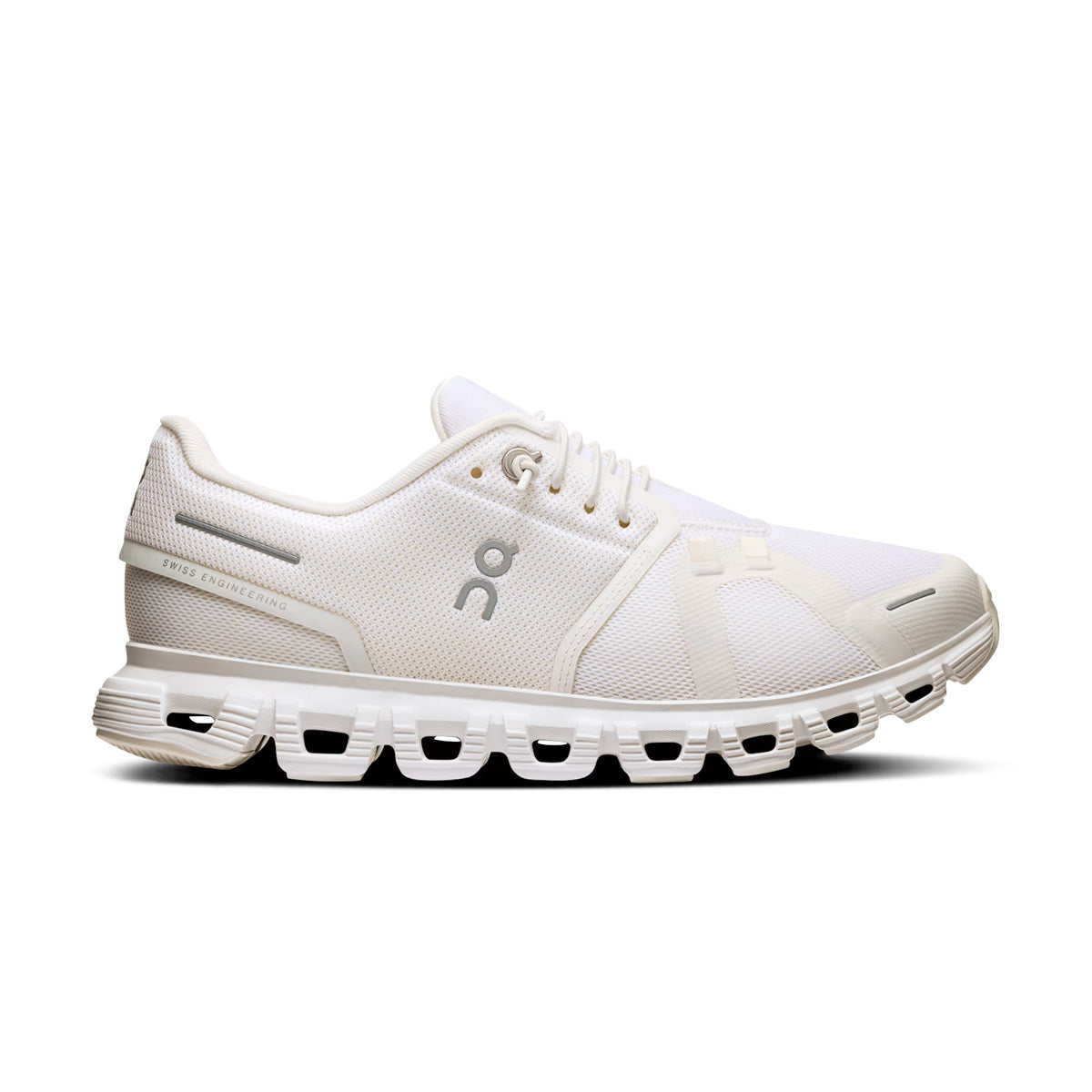 On Cloud 6 White Running Shoes - 3M Reflective Safety Design (Model: MF10070299) | Lightweight Cushioned Sneakers for Men & Women | Perfect for Jogging, Gym Workouts & Night Running