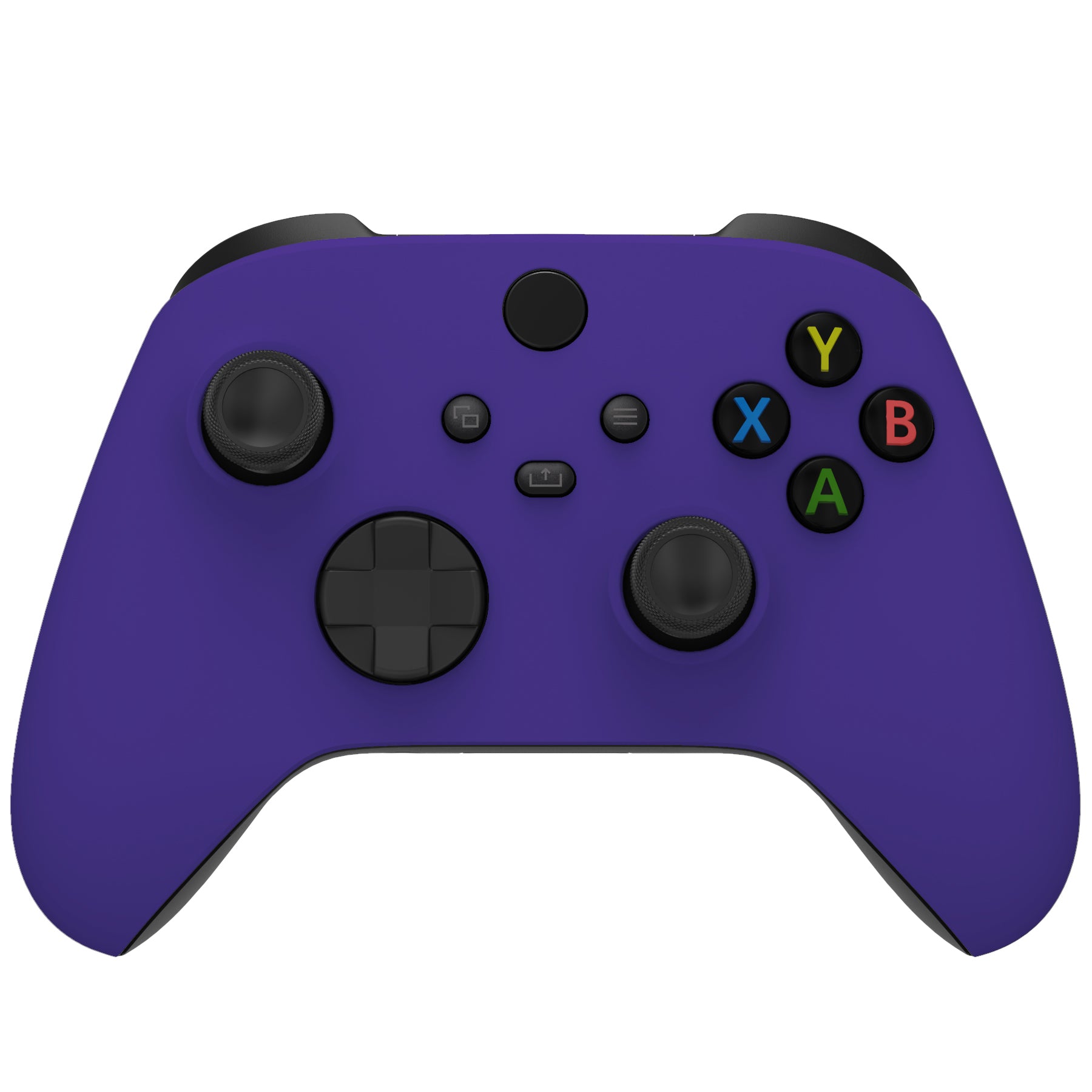 eXtremeRate Soft Touch Purple Faceplate & Grip Housing Shell Case for Xbox Series X/S Controller - Premium Replacement Part (Controller Not Included) FX3P307 - Perfect for Gaming, Customization & Controller Protection