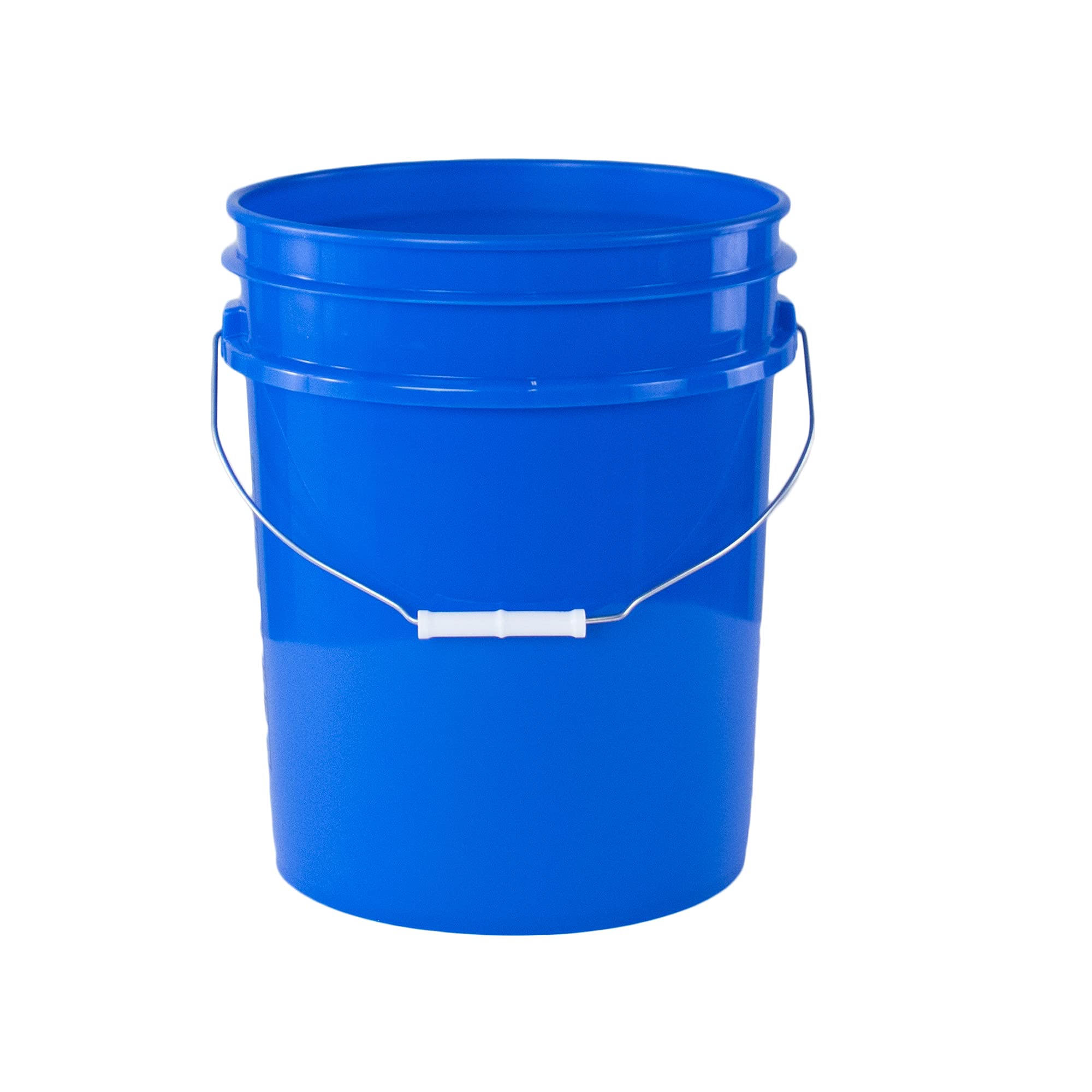 5 Gallon White Plastic Buckets - Heavy Duty 90 Mil Food Grade Pails - BPA Free & Recyclable - All Purpose Storage Containers for Home, Kitchen, Farm & Industrial Use - Pack of 40 (No Lids Included)