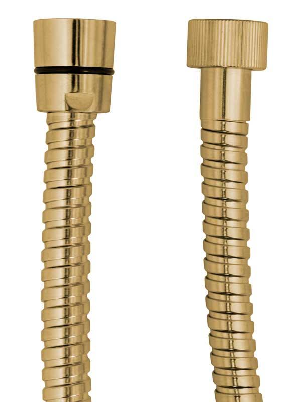 150cm Brass Shower Hose with Double Woven Metal - Durable & Flexible Bathroom Upgrade for Rain Shower Heads & Handheld Sprayers