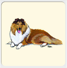 Premium Dog Breed Drink Coaster Set - Absorbent & Durable Coasters for Beer, Wine & Coffee - Perfect for Pet Lovers & Home Decor