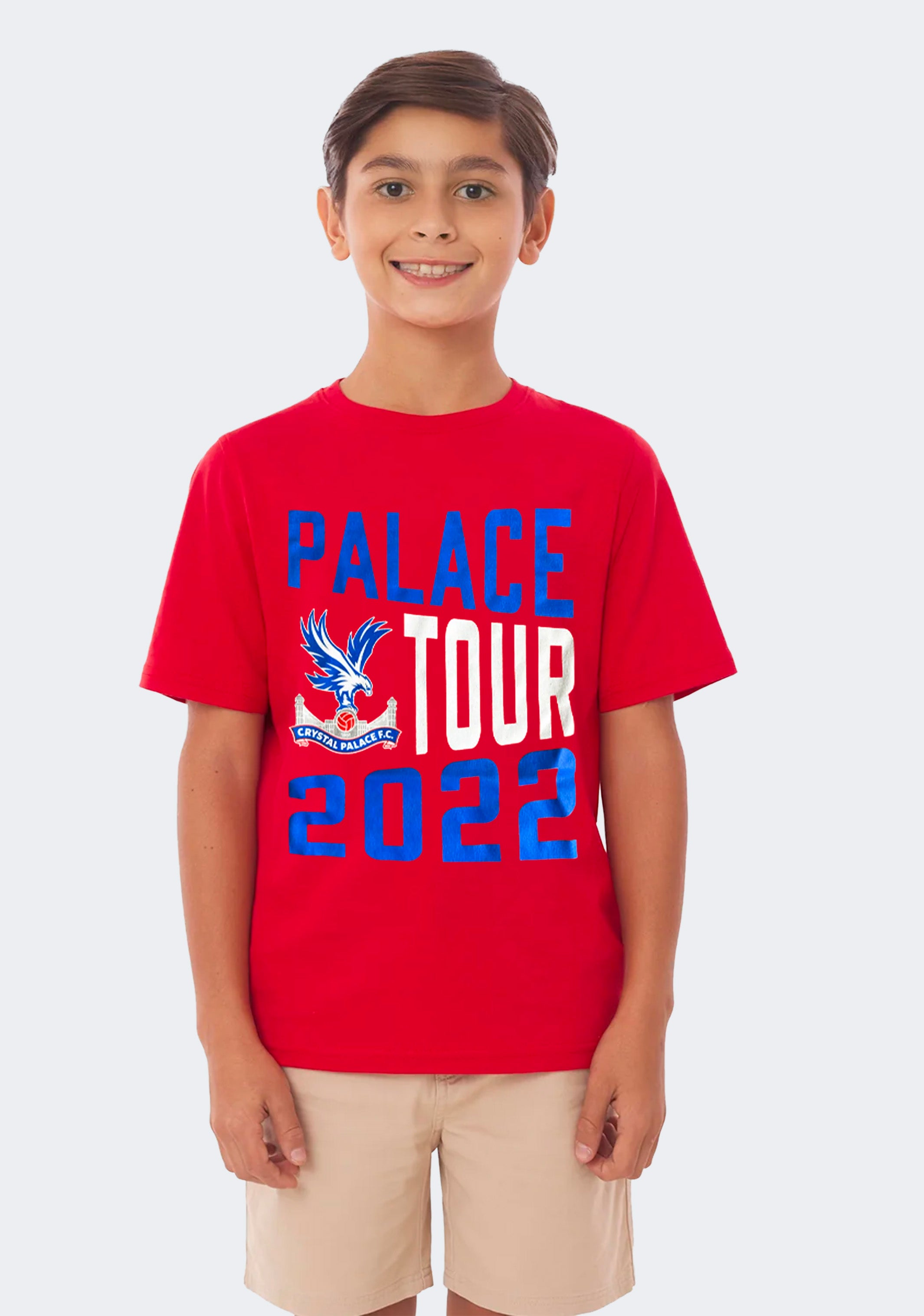 Gildan Kids' Crystal Palace Football Jersey - Red Youth Soccer T-Shirt for Boys & Girls | Perfect for Match Day, Fan Events & Casual Wear