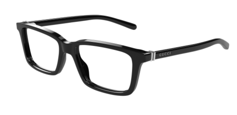Gucci GG1672O 005 Black Rectangle Men's Eyeglasses - Premium Designer Optical Frames for Men | Perfect for Business, Fashion & Everyday Wear