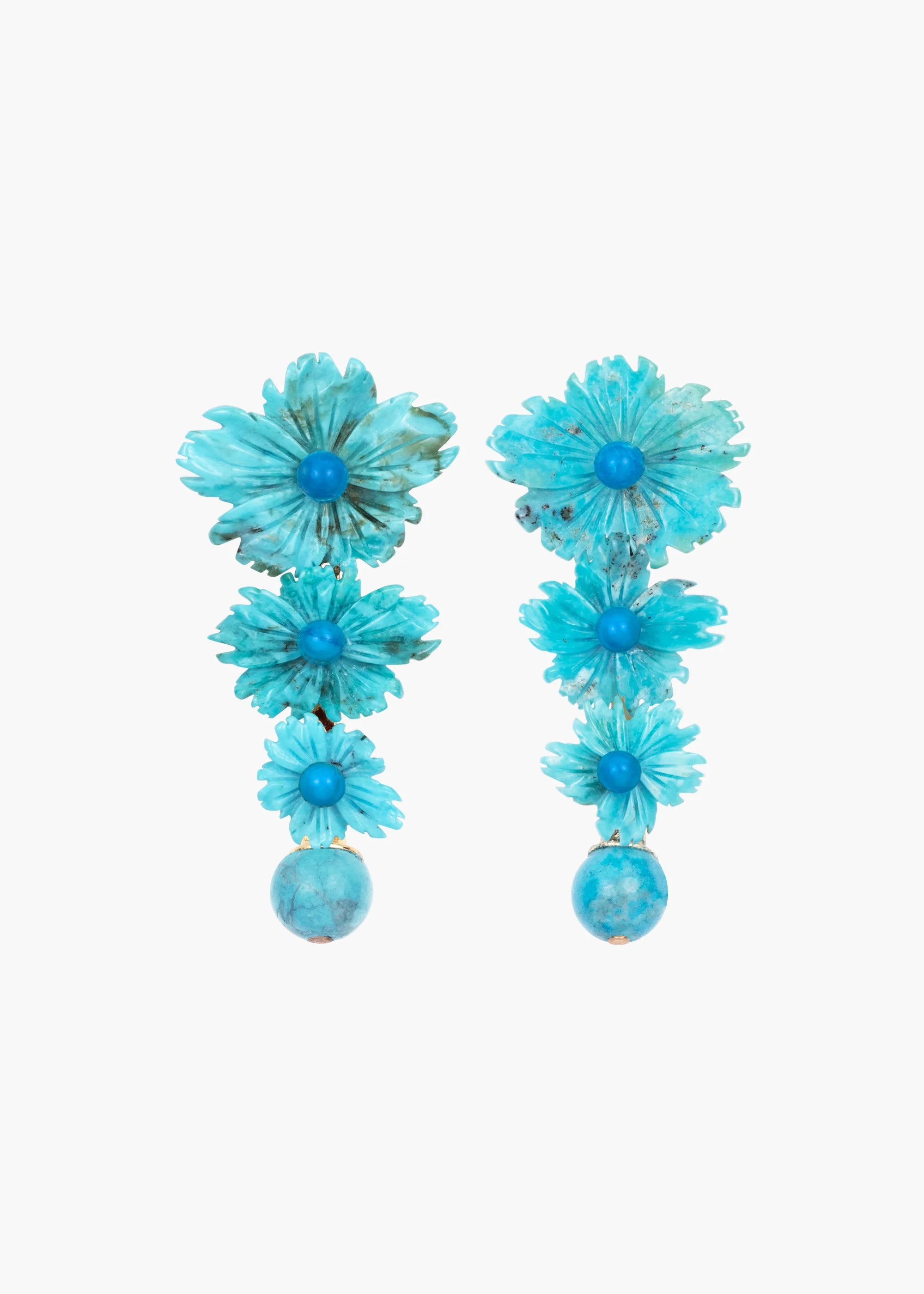 Charly Earrings - Turquoise Blue Dangle Earrings for Women | Boho Chic Jewelry for Casual & Party Wear