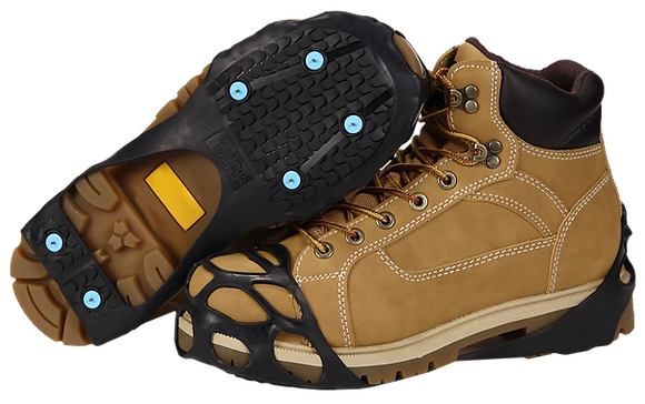 Due North All Purpose Traction Aids - Ice & Snow Grips for Shoes - Non-Slip Cleats for Walking, Hiking & Winter Safety (Perfect for Icy Sidewalks, Driveways & Outdoor Activities)