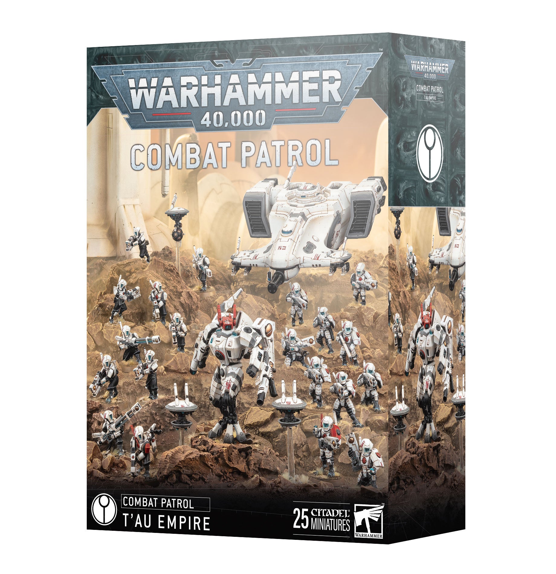 Warhammer 40K Tau Empire Combat Patrol Set - Tabletop Miniature Wargaming Starter Army for Beginners | Perfect for Battles, Collecting & Painting