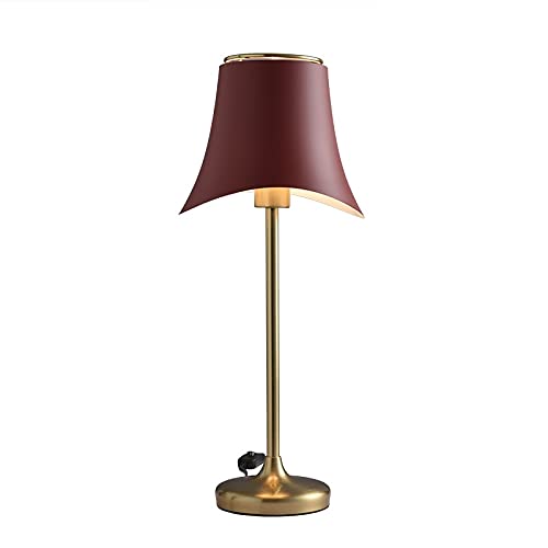 Modern LED Table Lamp - Nordic Style Metal Bedside Lamp for Bedroom, Study, Living Room & Home Office - Adjustable Reading Light with Night Light Feature (White/Green/Red) - Perfect for Cozy Nights, Workspaces & Coffee Table Decor