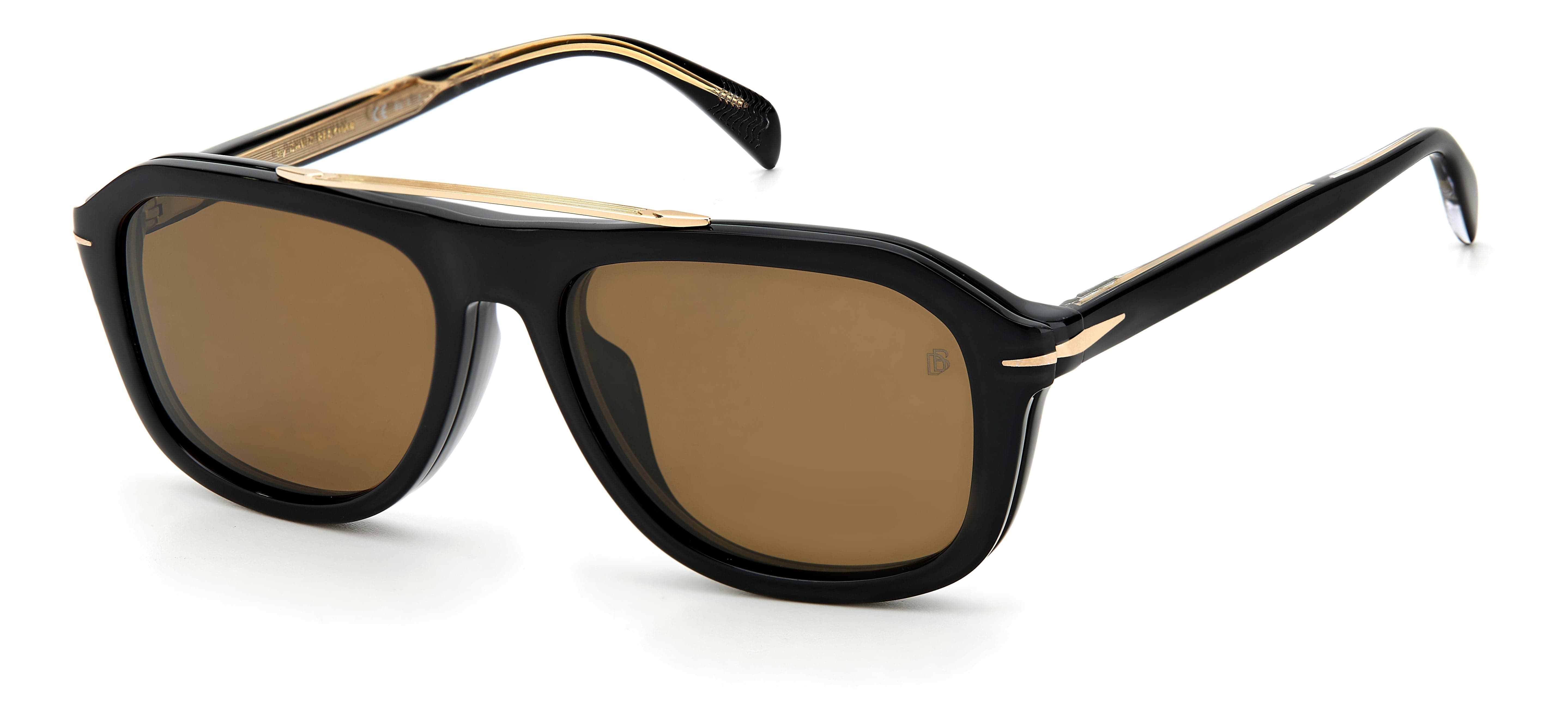 David Beckham DB 7006/G/CS 807 5417 Polarized Sunglasses for Men - UV Protection Aviator Style Shades for Driving, Beach & Outdoor Activities