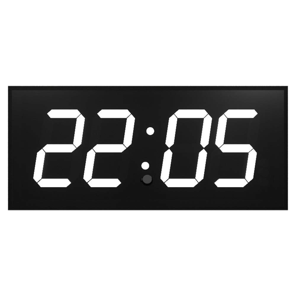 ZXY-NAN LED Digital Wall Clock with Countdown Timer & Temperature Display - Remote Control, Dual-Sided Design, White Digits on Black Background for Home, Office, and Classroom Decor | Perfect for Bedrooms, Living Rooms, and Study Areas