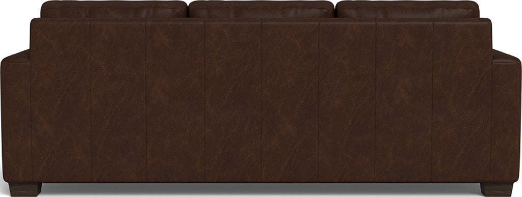 Luxury Track 87 Genuine Leather Sofa - Modern Living Room Furniture for Home & Office - Perfect for Lounging, Entertaining & Relaxation