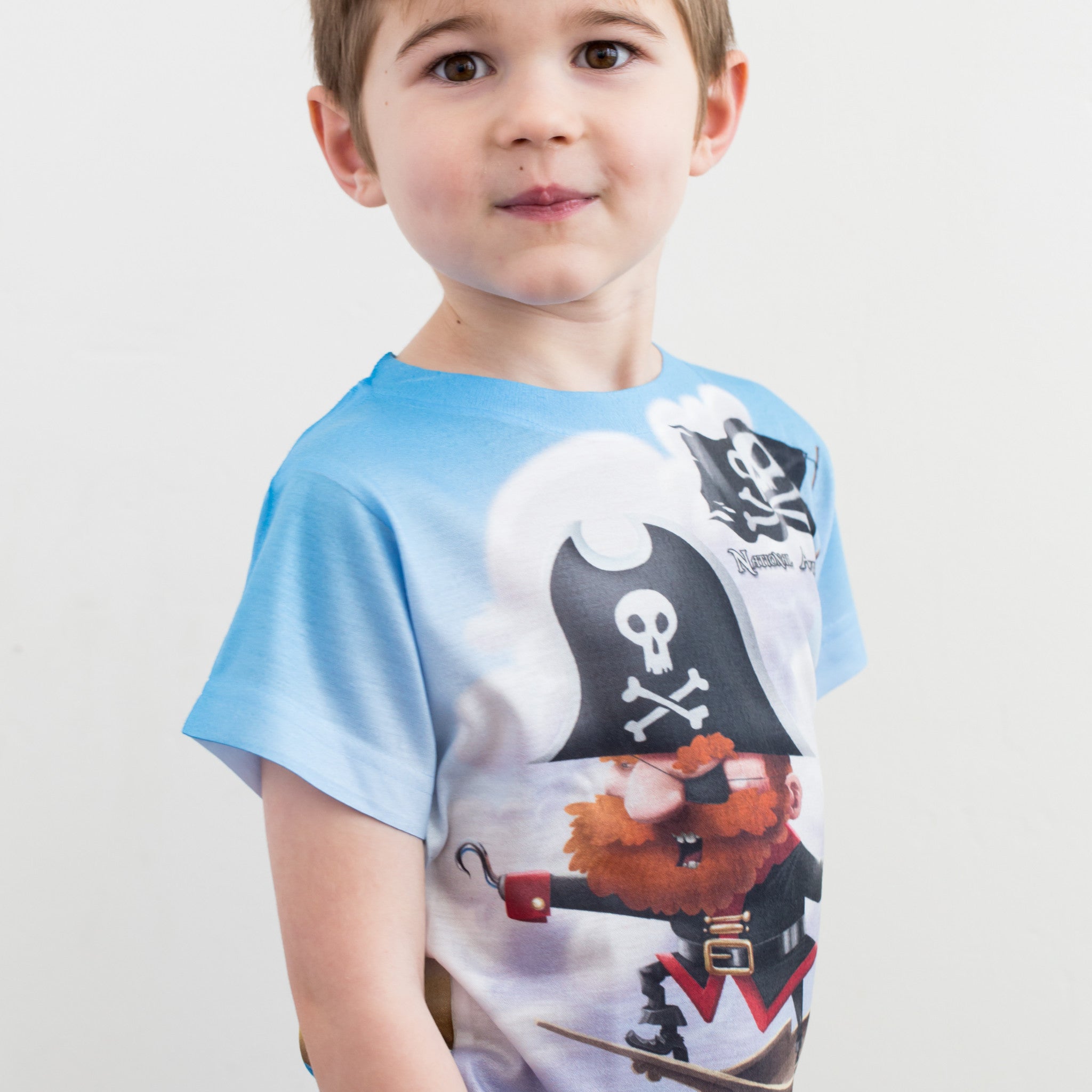 Pirate Theme Toddler T-Shirt - Cute & Comfortable Cotton Tee for Boys & Girls - Perfect for Playtime, Dress-Up & Pirate-Themed Parties