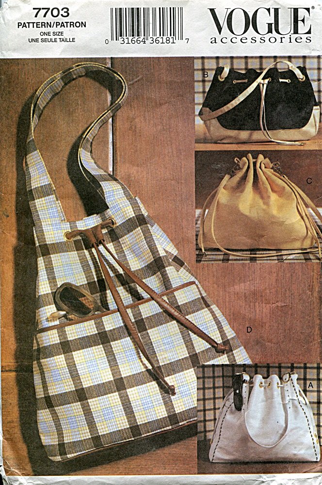 Vogue Accessories Pattern 7703 Fashion Handbags for Women - Stylish Shoulder Bags & Totes for Work, Travel and Everyday Use