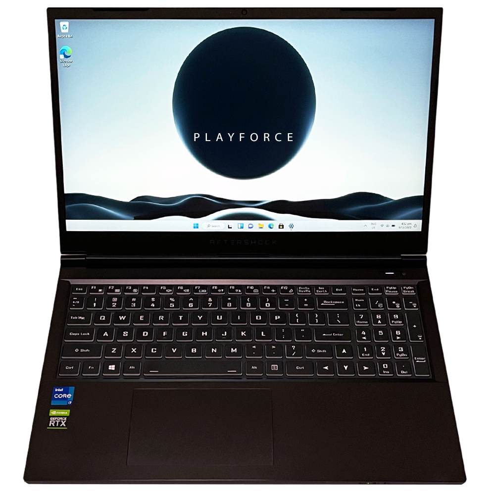 Aftershock Forge 15S Gaming Laptop - Intel Core i7-11800H, NVIDIA RTX 3050Ti, 16GB RAM, 512GB SSD, 15.6