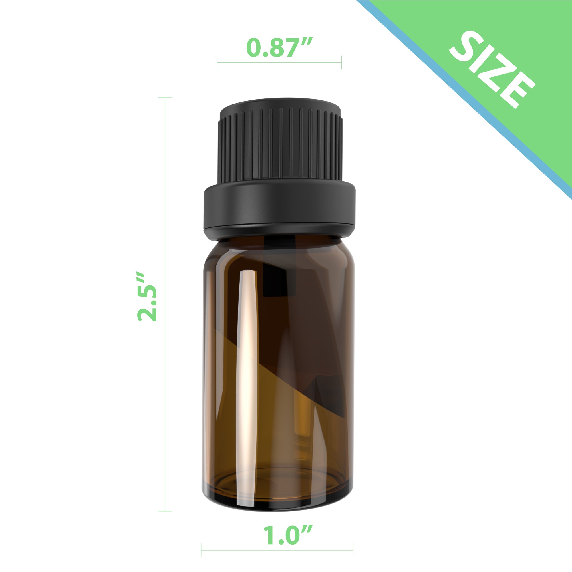 10mL Essential Oil Diffuser Set with 6 Wooden Reeds & Glass Bottle - Perfect for Aromatherapy, Home & Office Relaxation