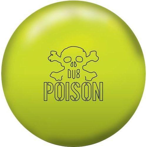 DV8 Poison Bowling Ball Halogen Yellow - High Performance Reactive Resin Bowling Ball for Strikes & Spares | Perfect for League Play & Tournaments
