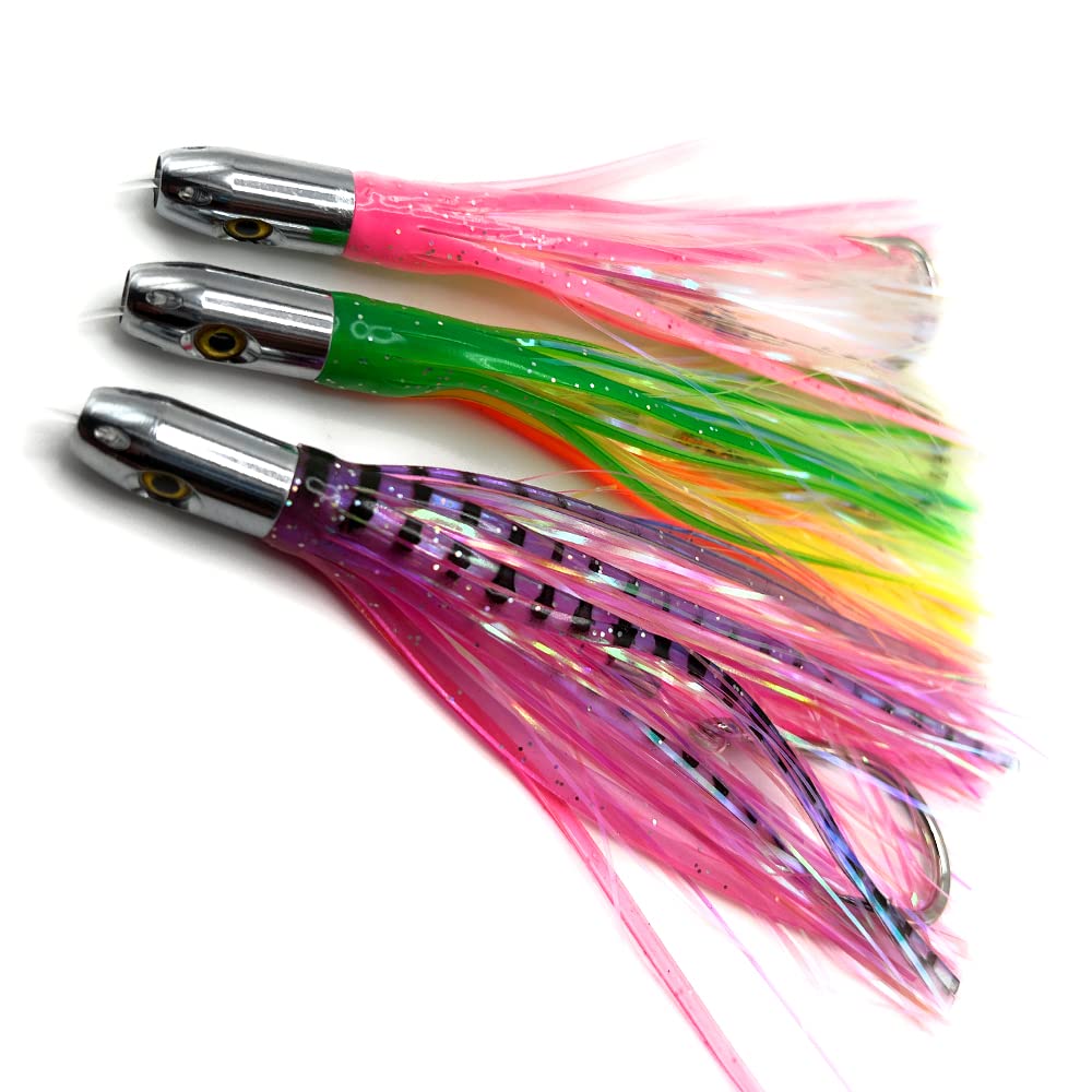 Capt Jay Trolling Lures 5-6 Inch for Mahimahi & Game Fishing - Offshore & Inshore Use