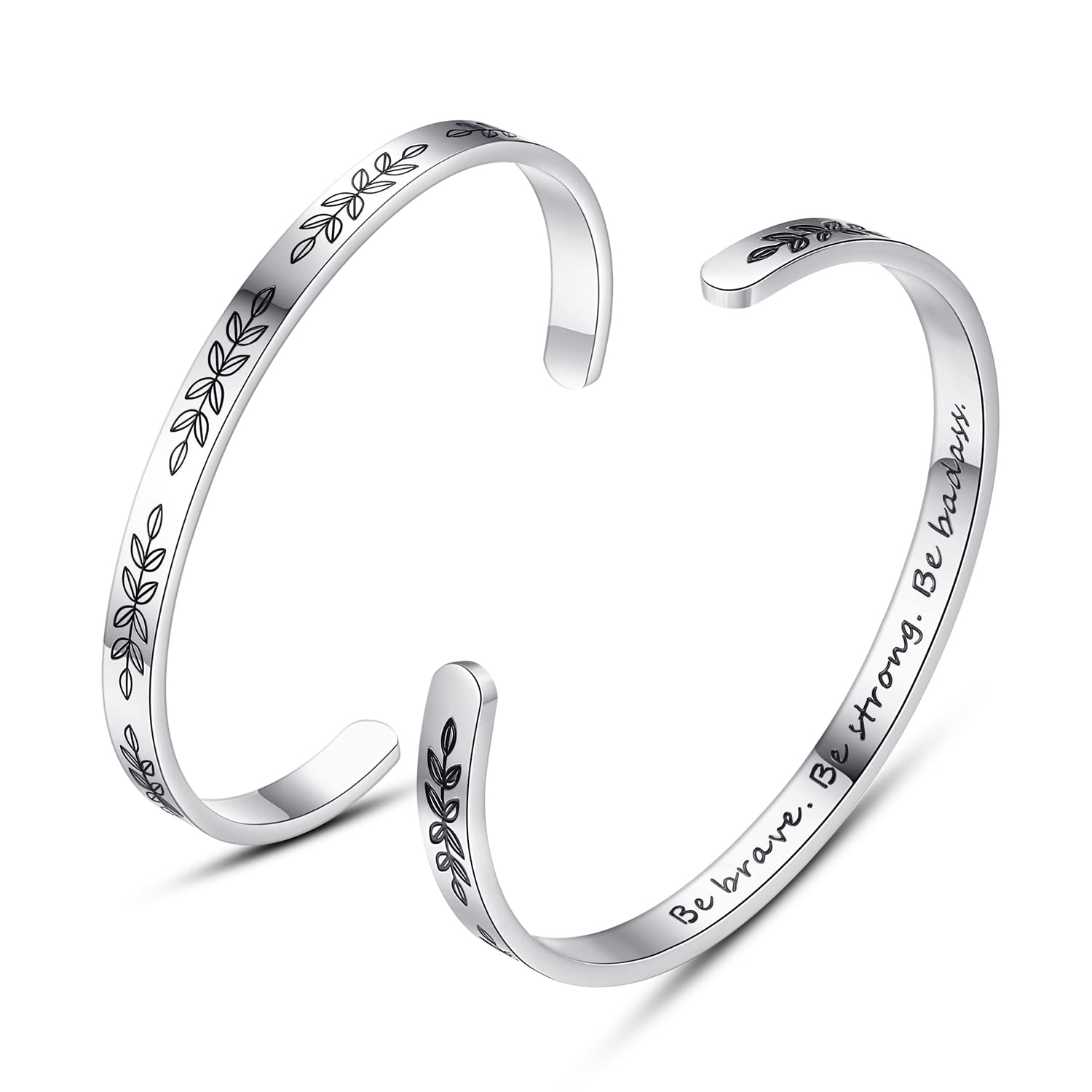 Personalized Cuff Bracelets for Women & Teen Girls - Best Friend, Sister, Mom, Daughter, Granddaughter, Cousin - Custom Birthday, Mother's Day, Christmas & Easter Jewelry Gifts - Perfect for Everyday Wear, Special Occasions & Matching Friendship Jewelry