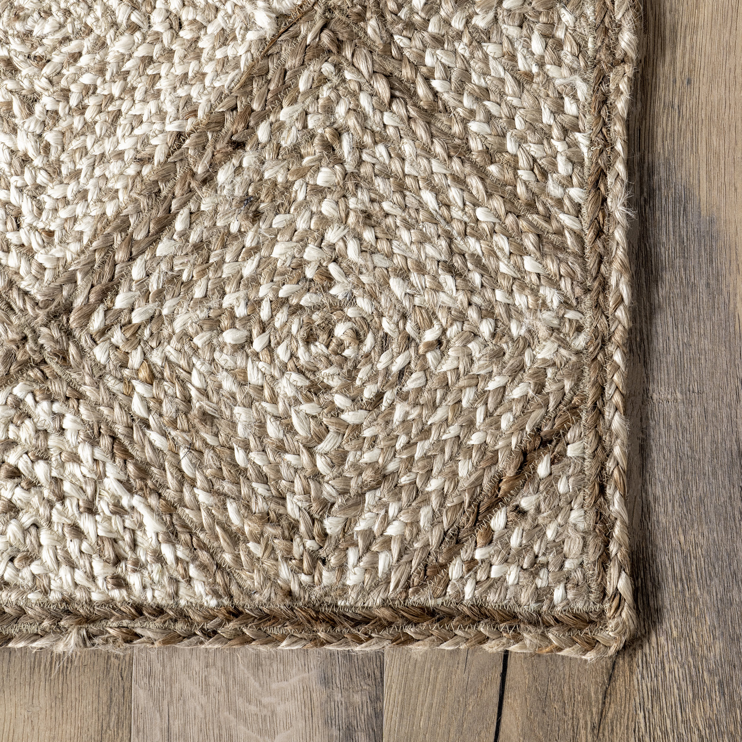Natural Jute Trellis Rug - Handwoven Eco-Friendly Floor Mat for Living Room, Bedroom, or Patio Decor | Fay Home Collection