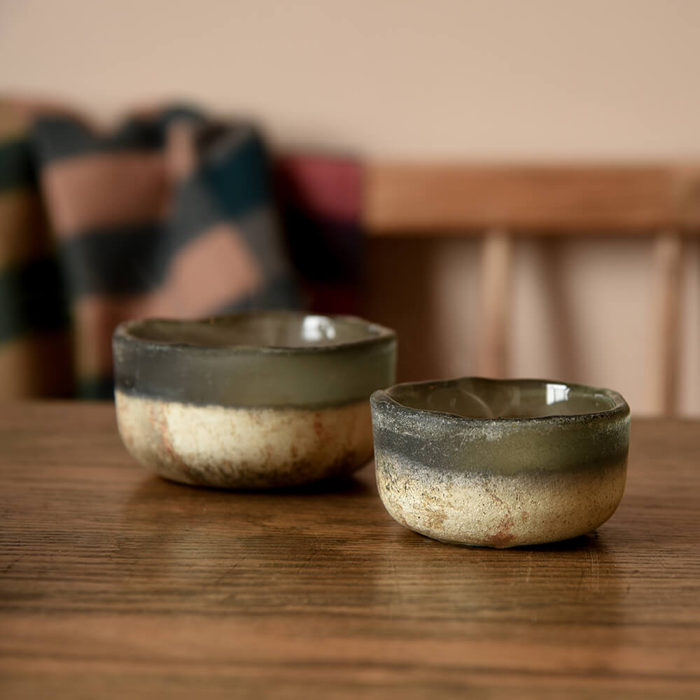 Premium Charcoal Janka Glass Tealight Holders Set of 2 - Elegant Candle Holders for Romantic Dinner, Wedding Centerpiece & Home Decor