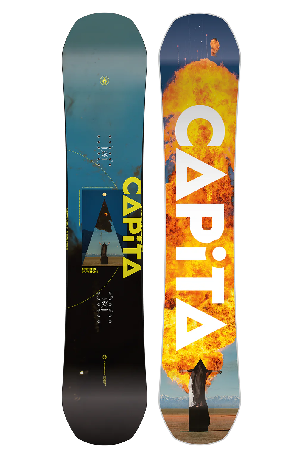 2025 Capita DOA Defenders Of Awesome Wide Snowboard 153W - Perfect for Powder Riding & Freestyle Snowboarding