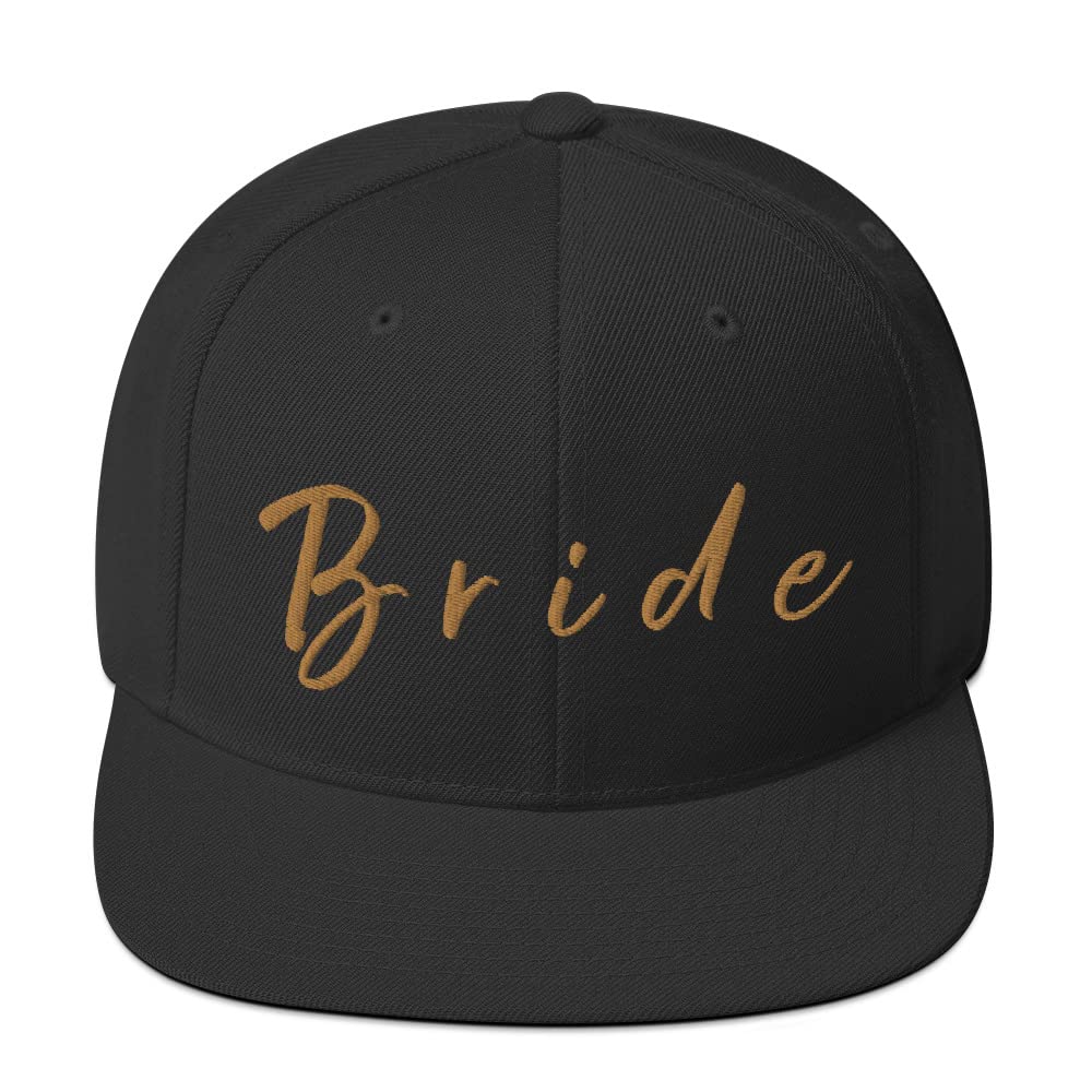 Bride Embroidered Snapback Hat - Bachelorette Party & Wedding Day Accessory - Perfect Bride Gift for Bridal Showers, Bachelorette Parties & Wedding Celebrations