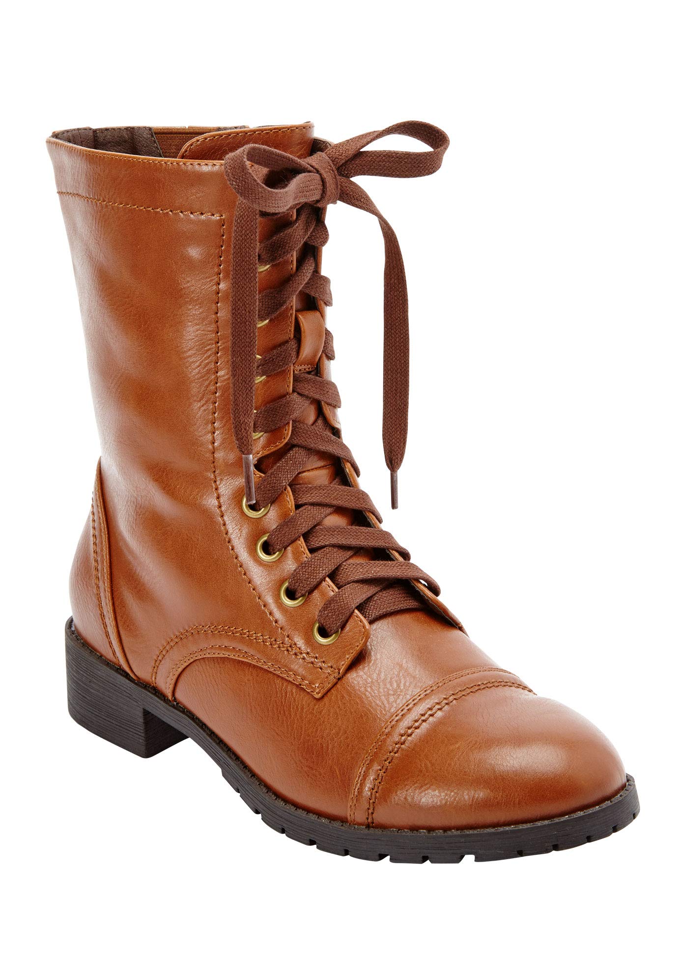 Comfortview Women's Wide Width The Britta Boot - Waterproof Winter Ankle Boots for Women with Arch Support | Perfect for Snow, Rain & Cold Weather Walking
