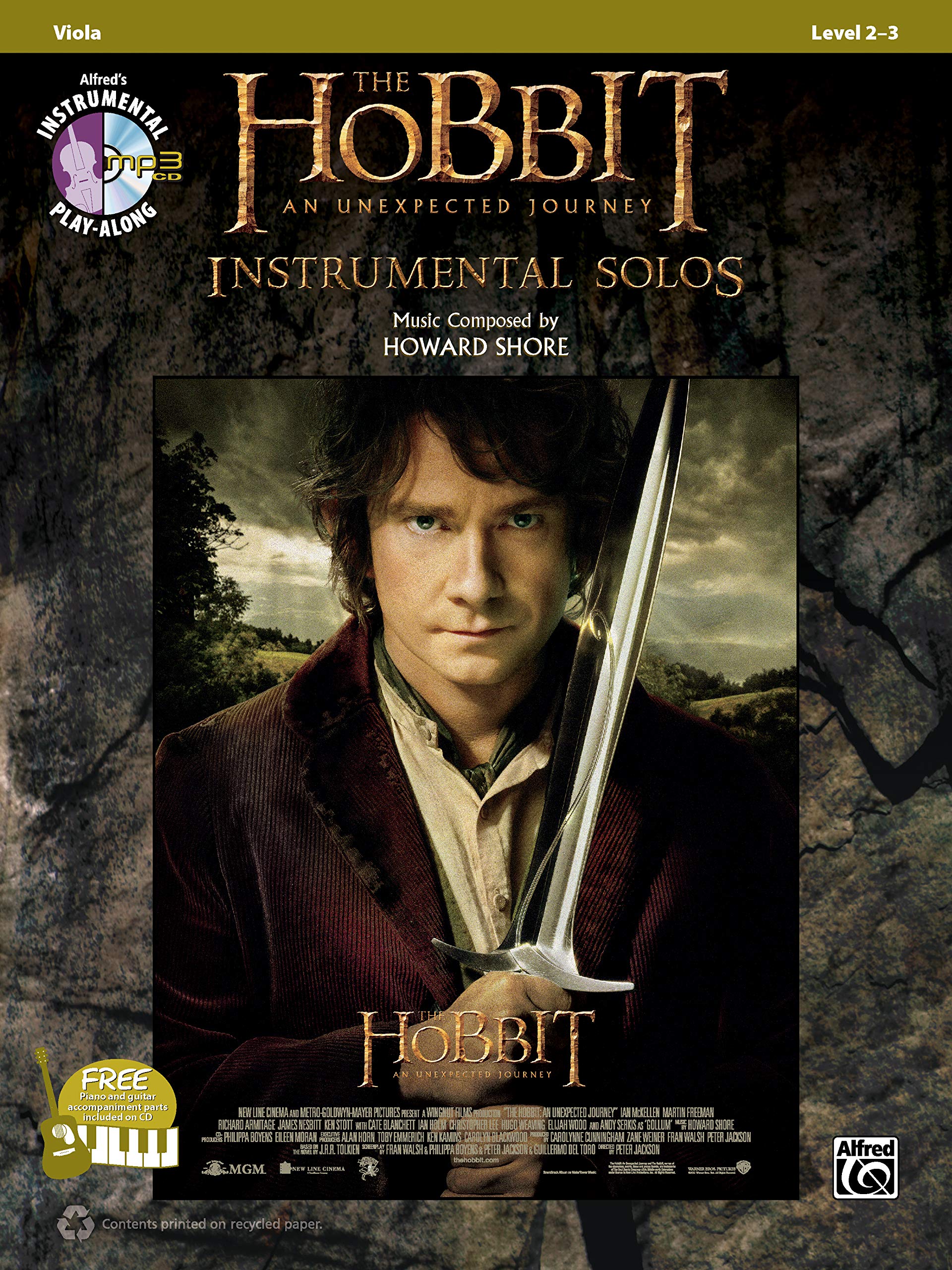 The Hobbit: An Unexpected Journey - Viola Instrumental Solos Book & CD | Pop Instrumental Solo Series | Perfect for Practice, Performances & Movie Music Lovers