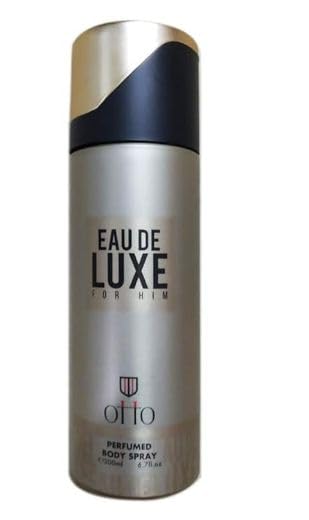 OTTO ESSENTIALS Eau De Luxe Perfumed Body Spray for Women & Men - Long Lasting Fragrance, 200ml | Fresh & Luxurious Scent for Daily Wear, Office, Date Night & Special Occasions