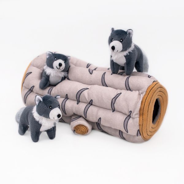 Lobos del Artíco Zippy Burrow Arctic Wolf Plush Toy – Soft Stuffed Animal for Kids, Collectors & Home Decor | Perfect for Cuddling, Gifts & Nursery Decorations