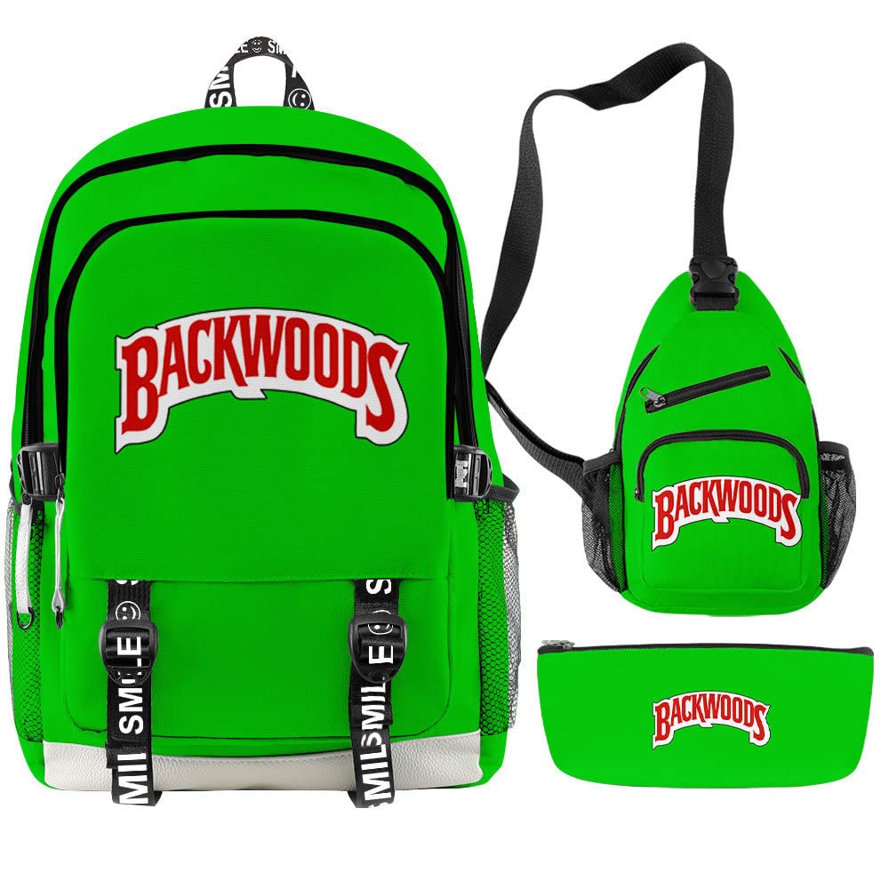 Backwoods Laptop Backpack - Durable Waterproof School & Travel Backpack for Men & Women - Perfect for College, Commuting & Outdoor Adventures