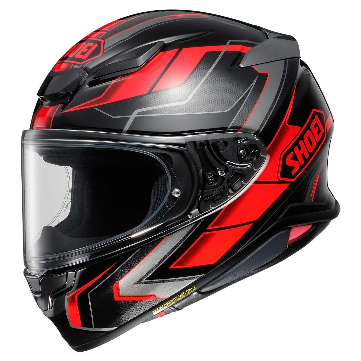 Shoei RF 1400 Prologue Black/Red Motorcycle Helmet - Premium Full Face Helmet for Street Riding & Racing - DOT & ECE Certified Safety Gear